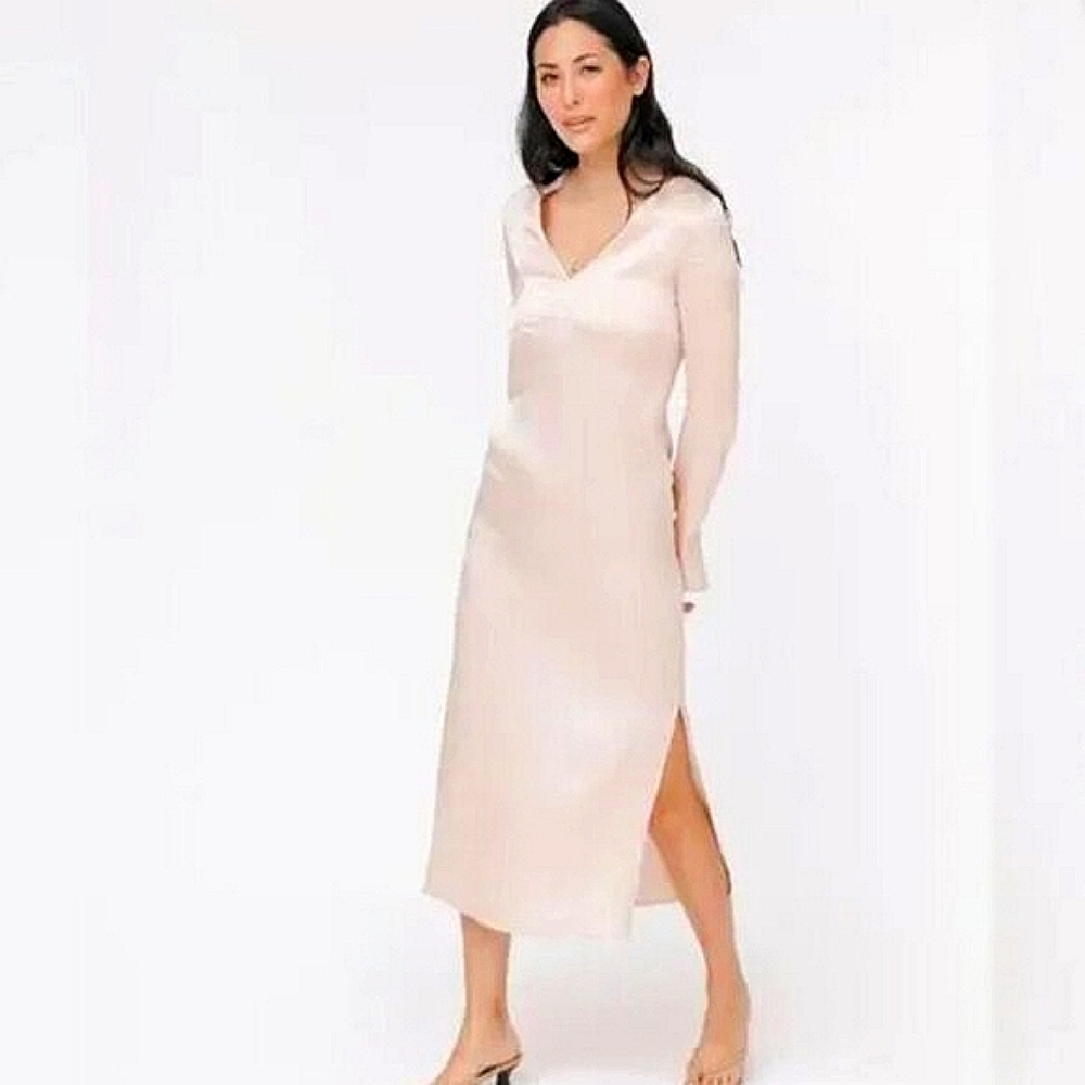SMASH + TESS Sloane Maxi Dress in Champagne Long Sleeve Cocktail Party | Size XL